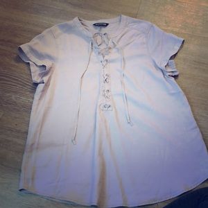 NWOT lace-up Express top.